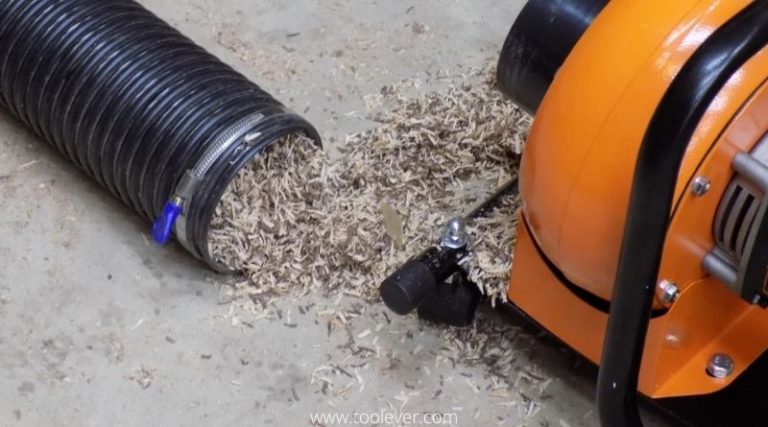 sawdust from dust extractor